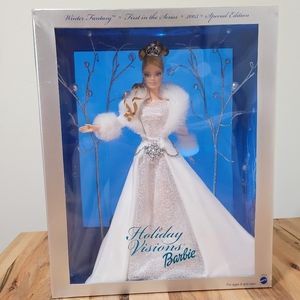 Mattel 2003 Holiday Visions Barbie Doll B2519, Silver